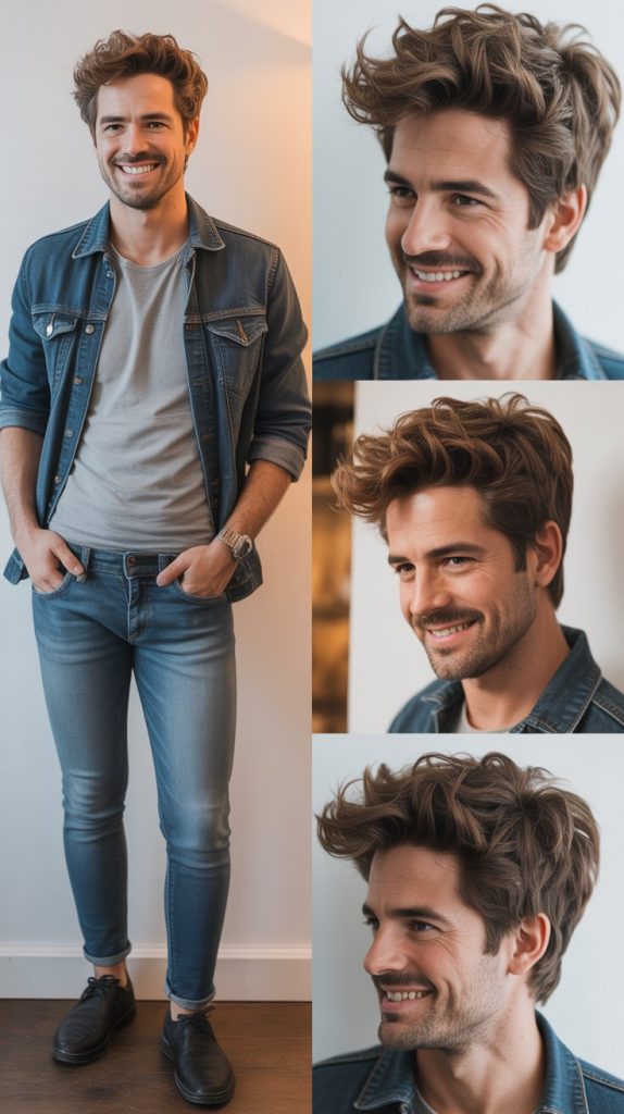 Messy Quiff with Volume