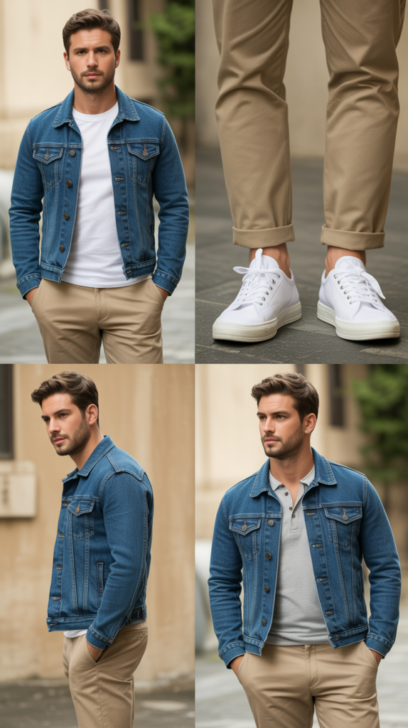 Denim Jacket and Chinos