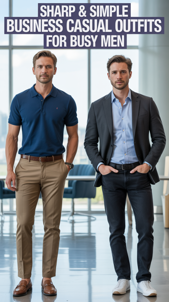 The Essential Belt Collection(head to shoes with men) Sharp & Simple Business Casual Outfits for Busy Men