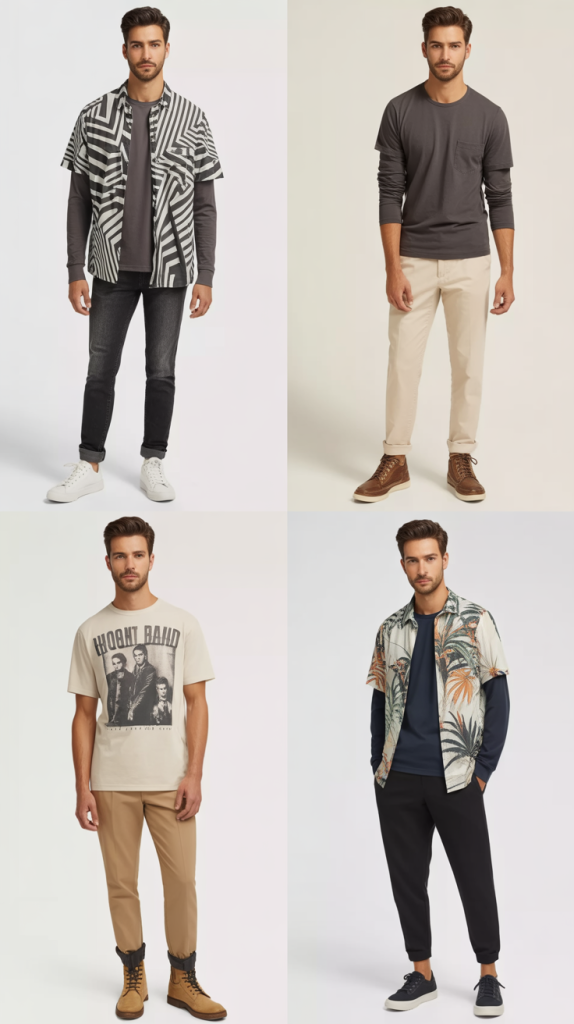 Tech Fabric Track Pants With Oversized Coach Jacket