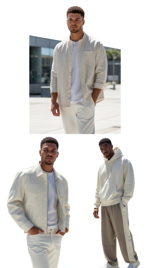 . The All-White Streetwear Look