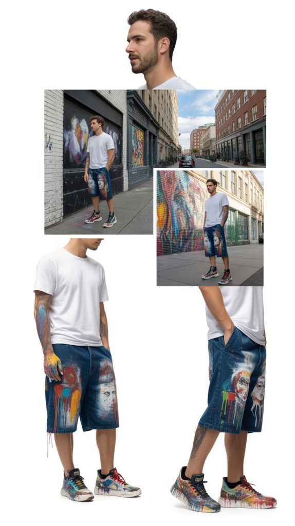 Slim Fit Pants With Oversized Tops