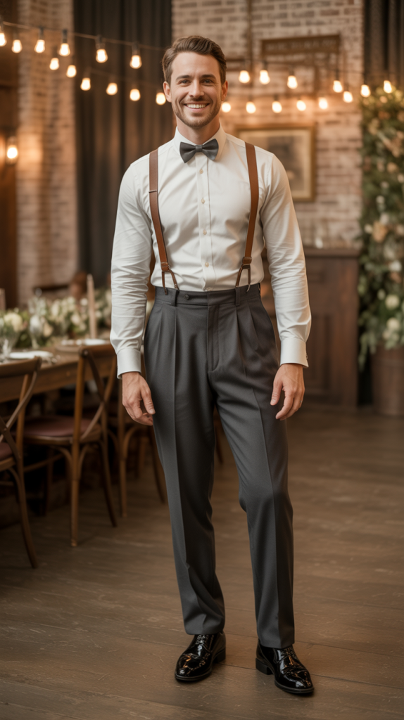 Suspenders And Bow Tie Combination