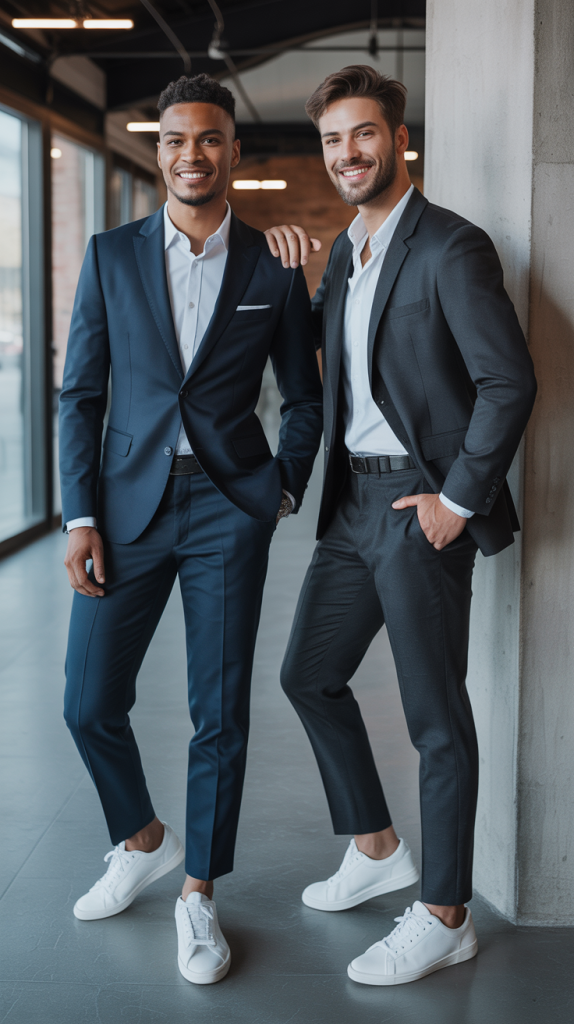  The Casual Suit with Sneakers