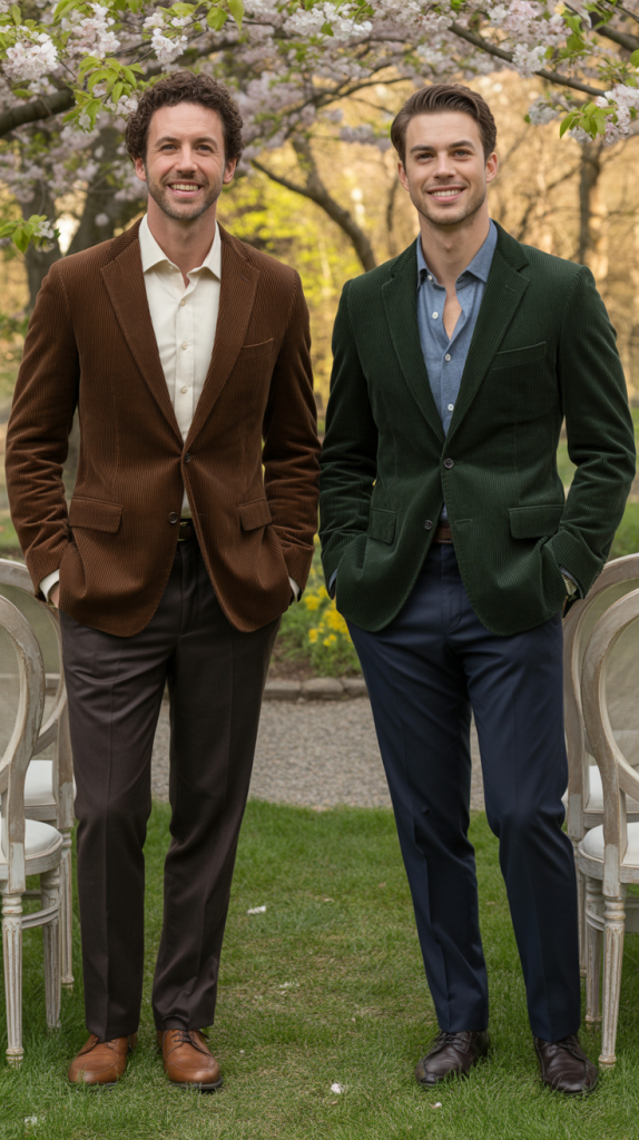  Corduroy Blazer With Dress Pants