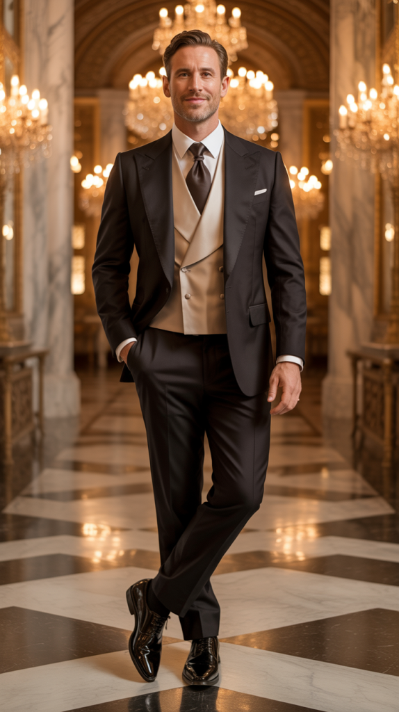Champagne or Gold Waistcoat Accent