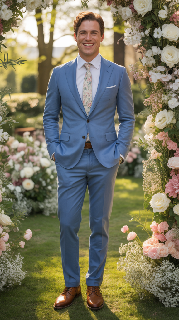 Light Blue Suit for Spring