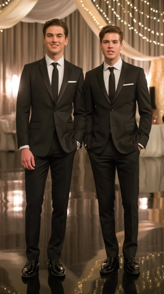 Classic Black Single-Breasted Suit