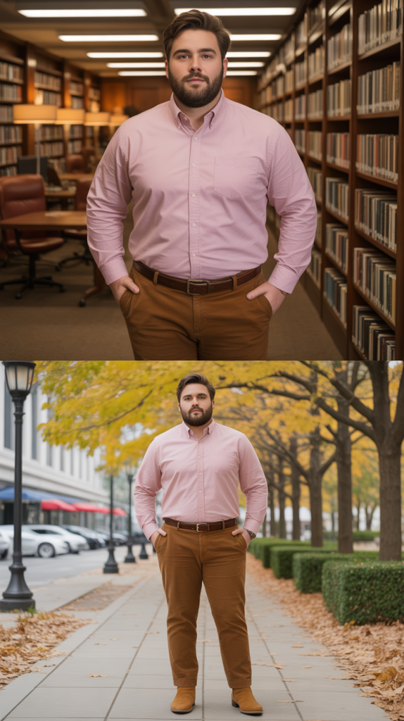 The Oxford Shirt with Corduroy Pants