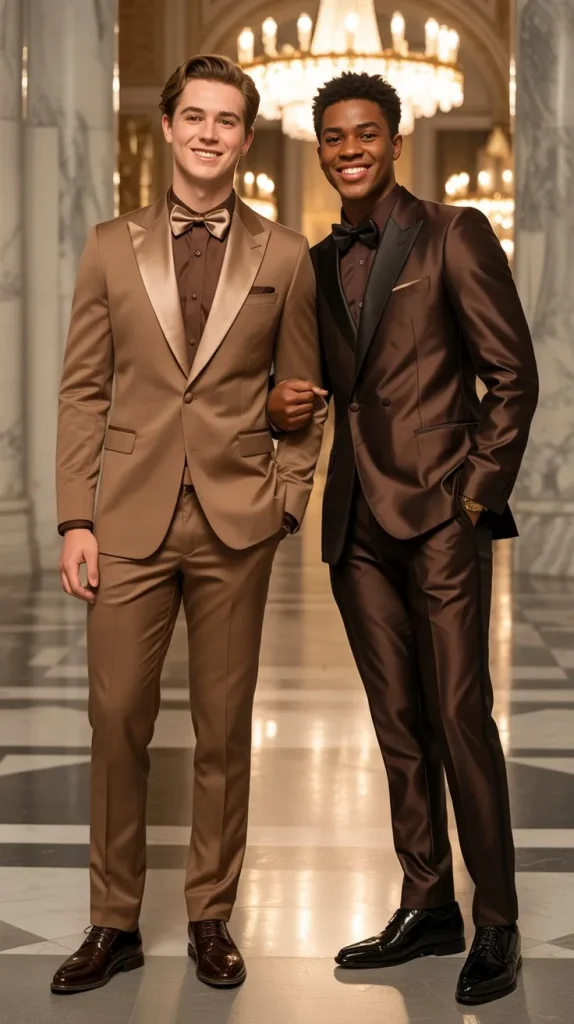Brown Suit for Different Skin Tones
