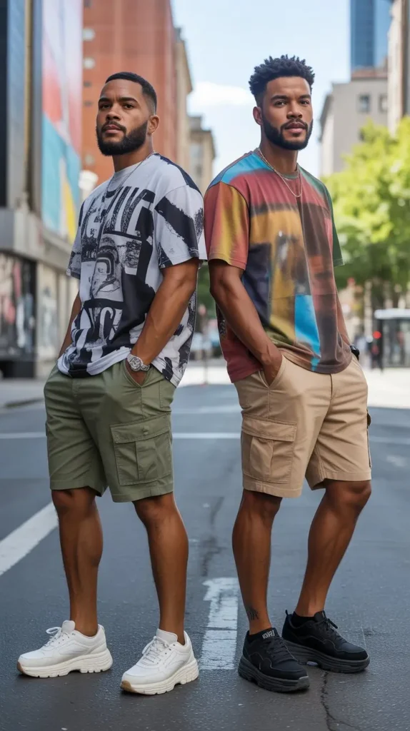  Graphic Tee + Cargo Shorts — The Ultimate Summer Classic