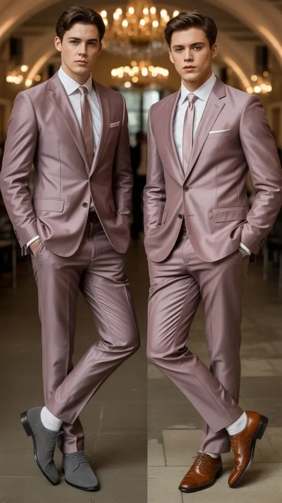  Mauve Pink Suit for Understated Sophistication