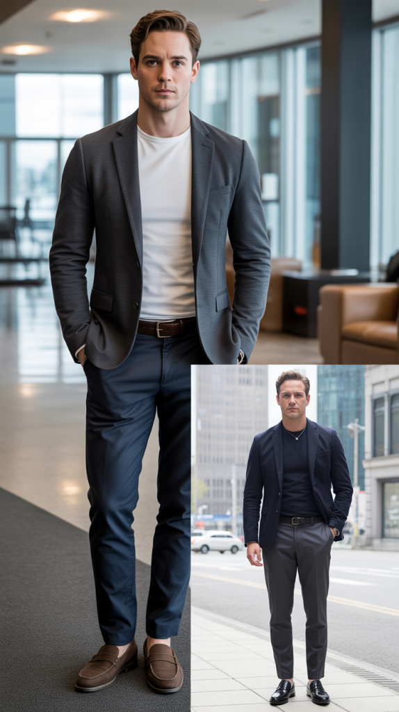 Blazer with Quality T-Shirt Look