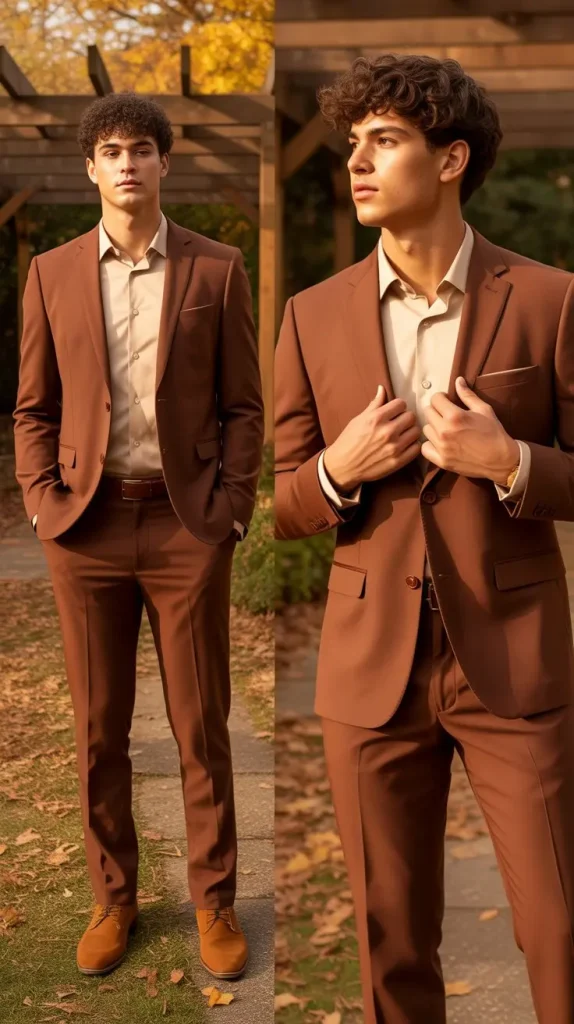 Rust and Terracotta Suit