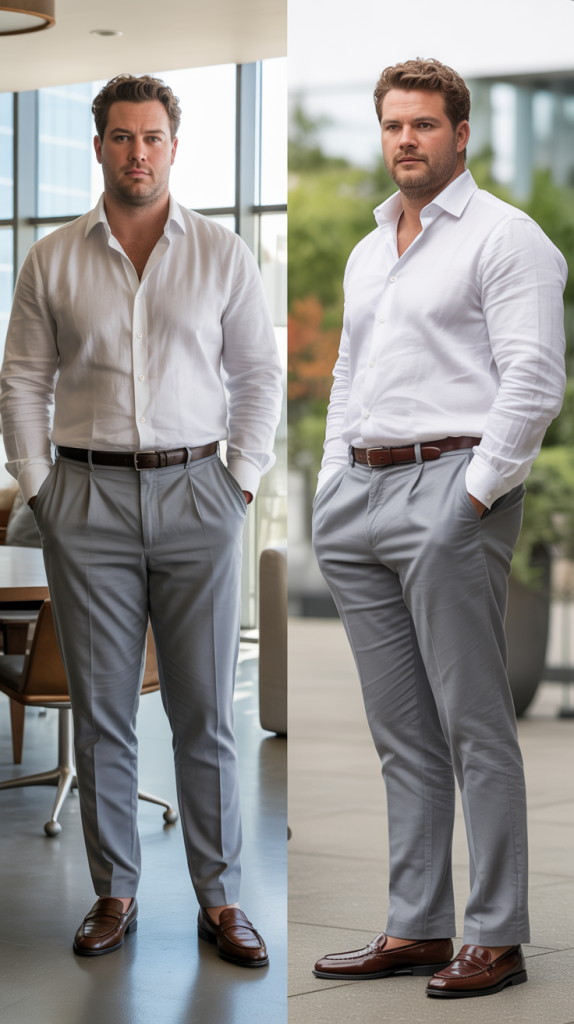 The Linen Shirt with Cotton Pants