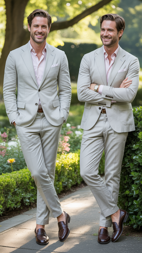 Light Gray Summer Suit