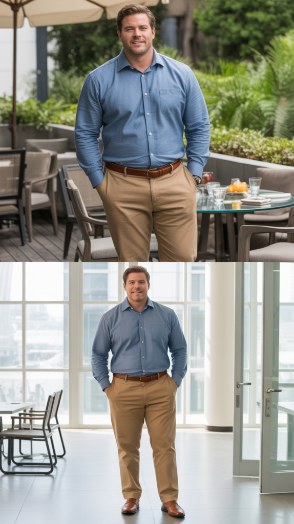 The Chambray Shirt with Khakis