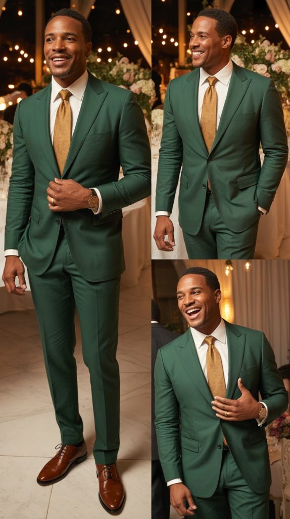 Emerald Green Suit For Bold Style
