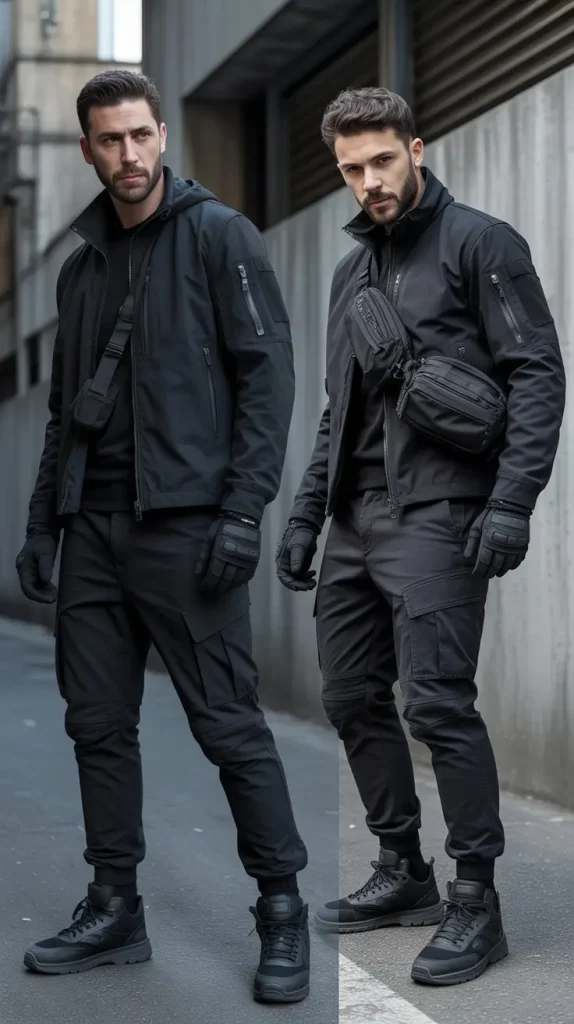 Techwear All-Black Outfit