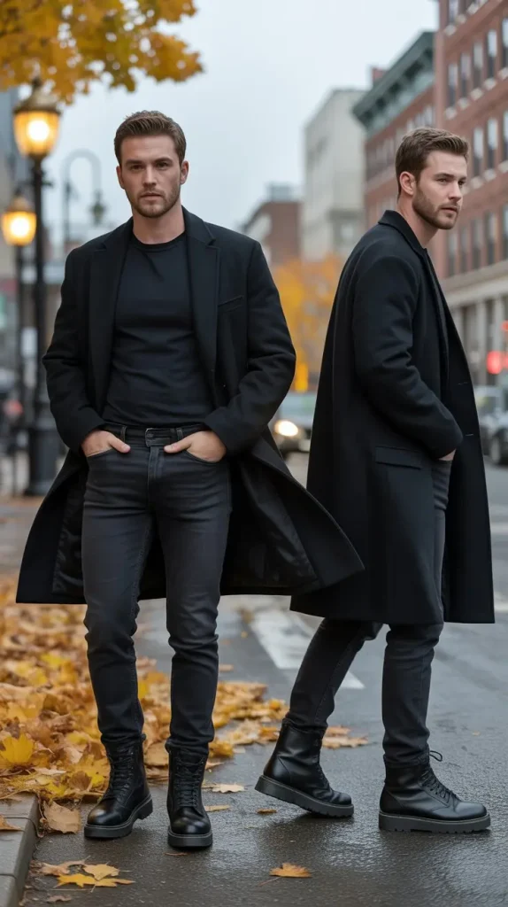 Black Streetwear With Boots
