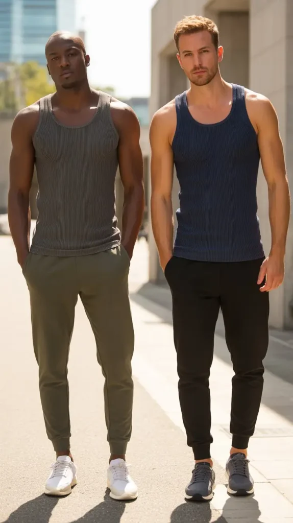 Tank Top + Joggers — Athleisure Meets Street Cool