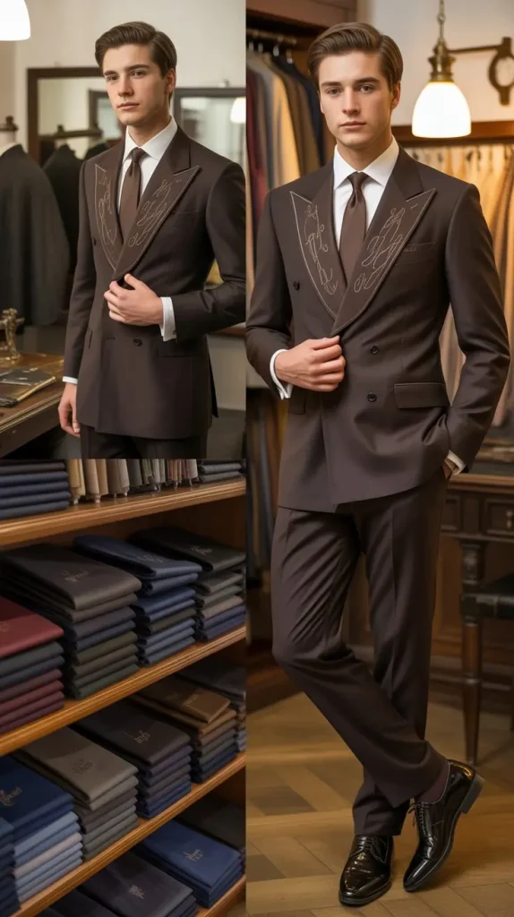 Custom or Tailored Brown Suit