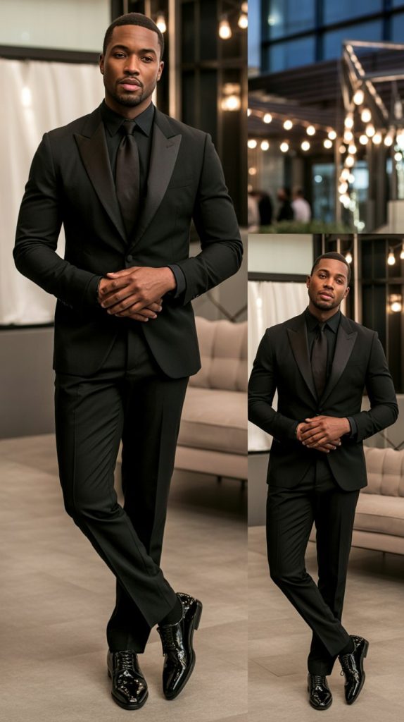 All-Black Monochromatic Look