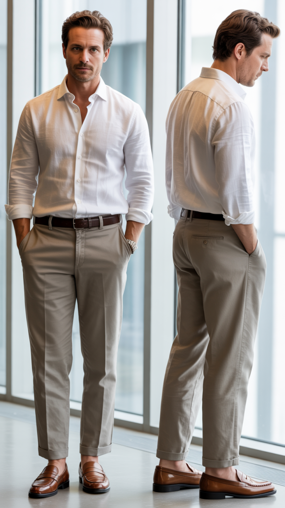 Linen Shirt with Summer Trousers
