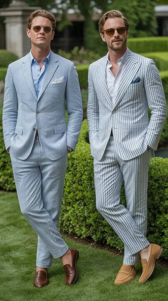 Seersucker Suit — Formal Summer Streetwear