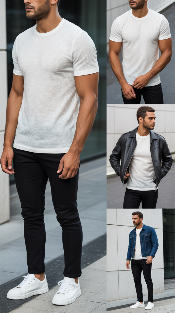 Minimal White Tee and Black Jeans Foundation