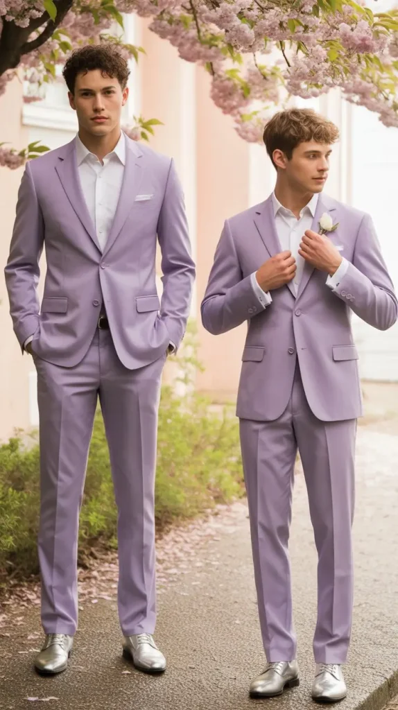 Lavender Slim-Fit Suit