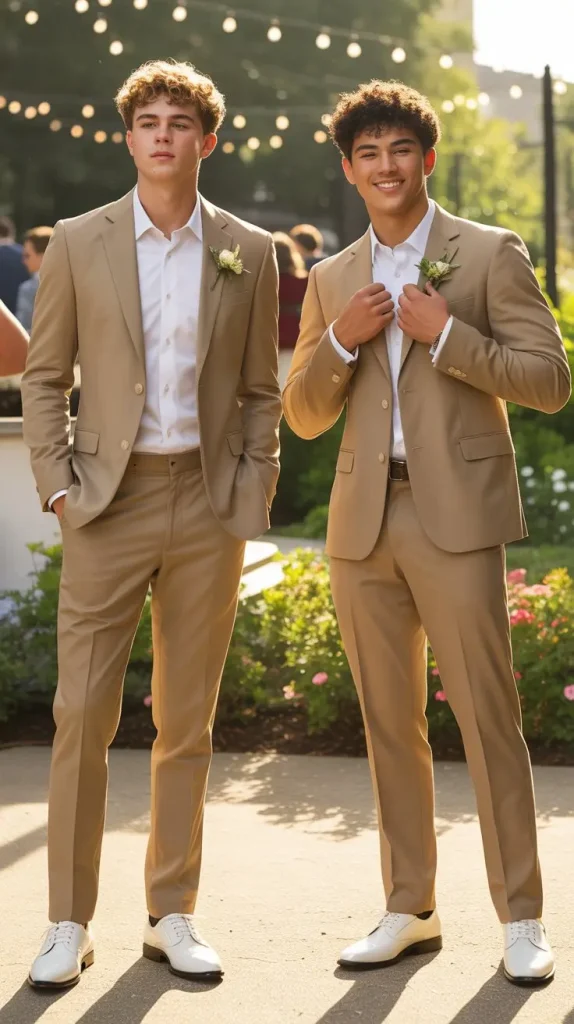 Tan and Camel Suit