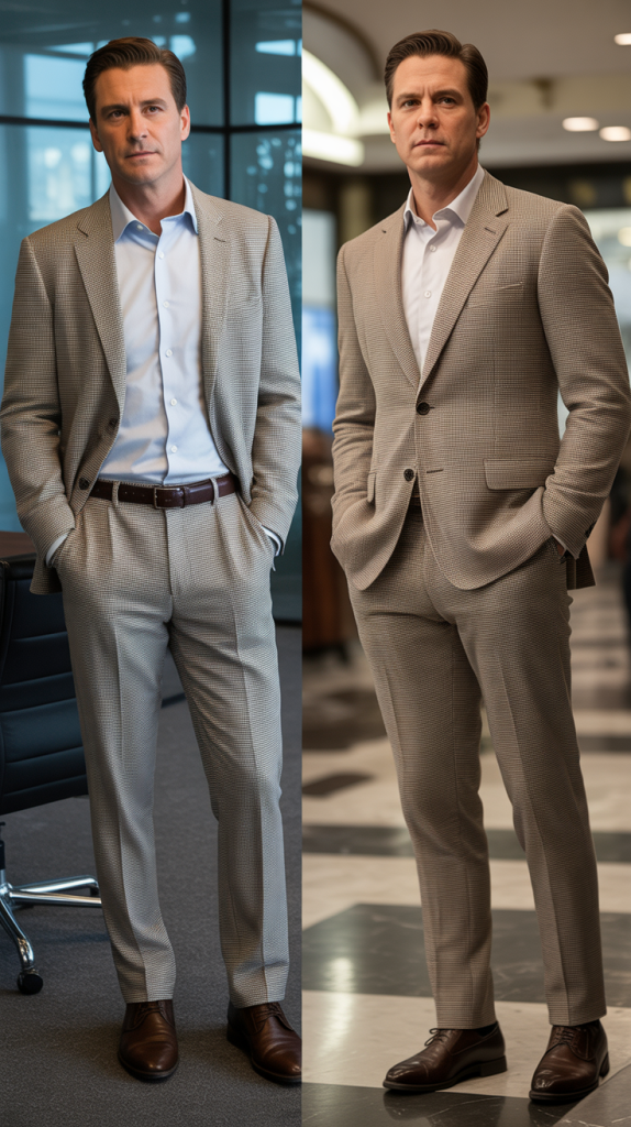The Patterned Trouser with Solid Top Formula