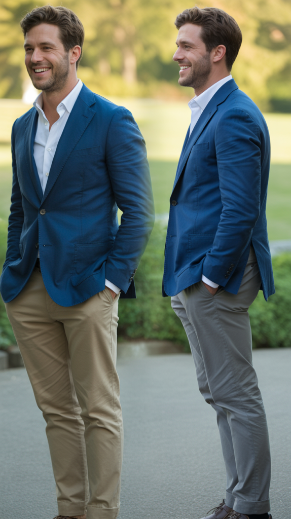 Blazer and Chinos Combination