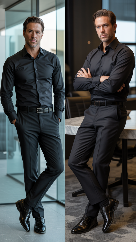 The Minimalist All-Black Business Casual Look