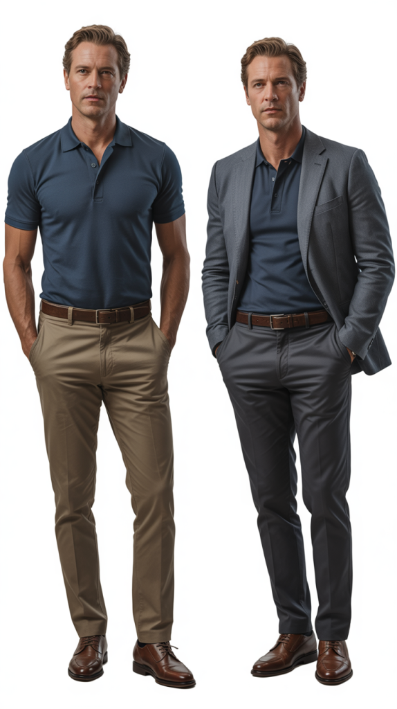 Navy Polo Shirt Alternative