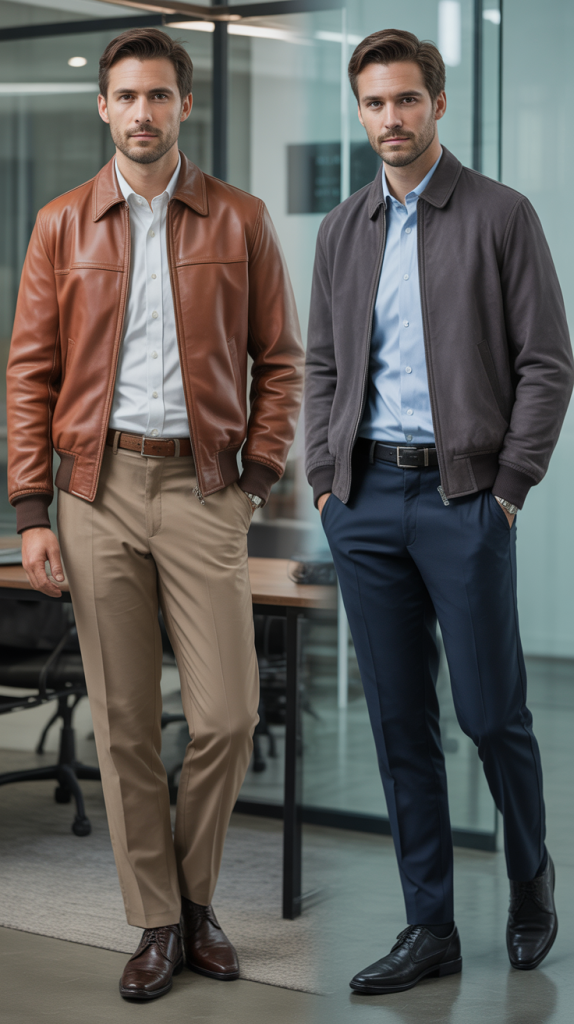 Lightweight Bomber Jacket Ensemble