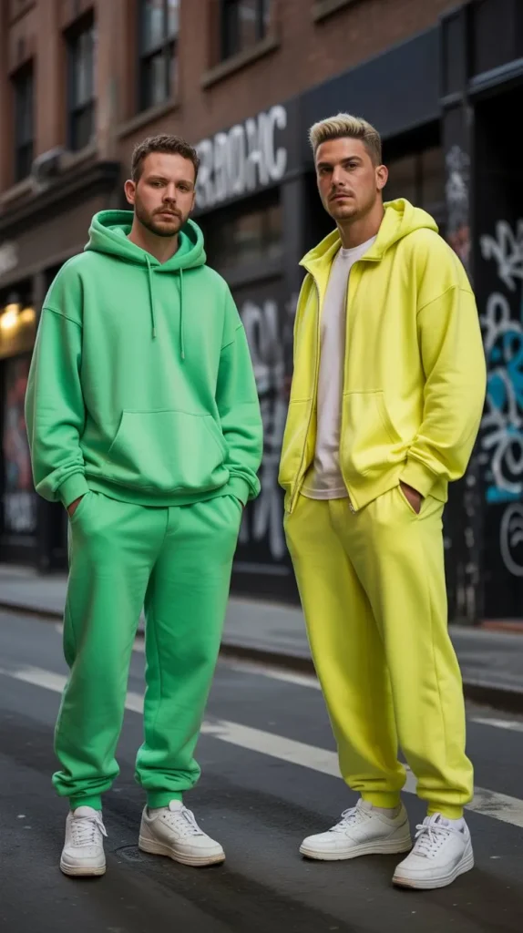 Neon Streetwear Set — Bold Color Pop for Summer