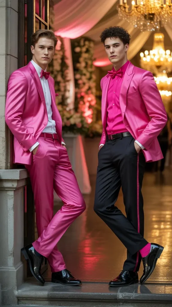 Hot Pink Bold Statement Suit