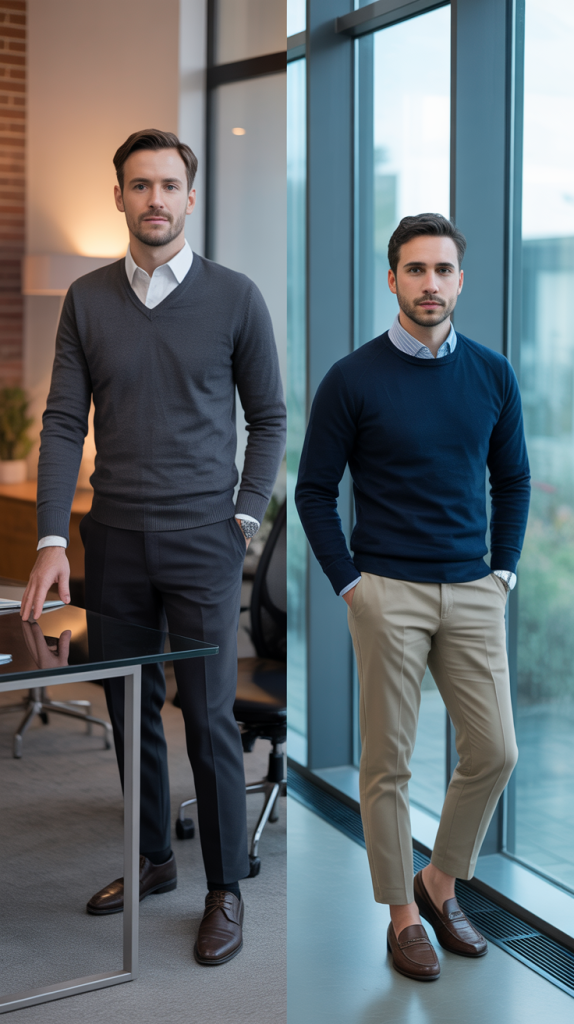 Smart Sweater and Shirt Combinations
