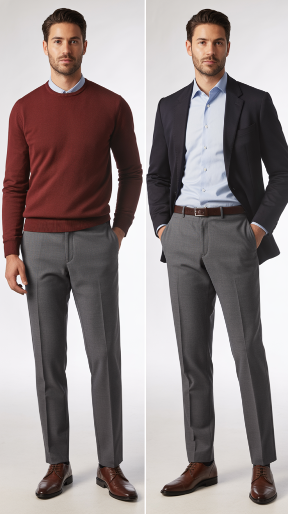 Gray Chinos as Wardrobe Workhorses