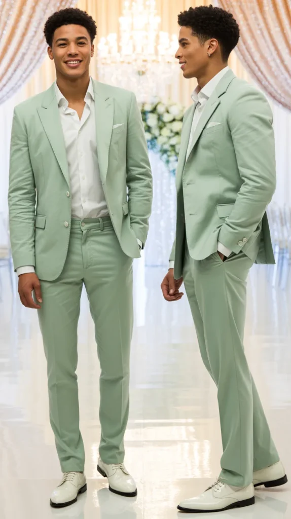Mint Green Prom Suit