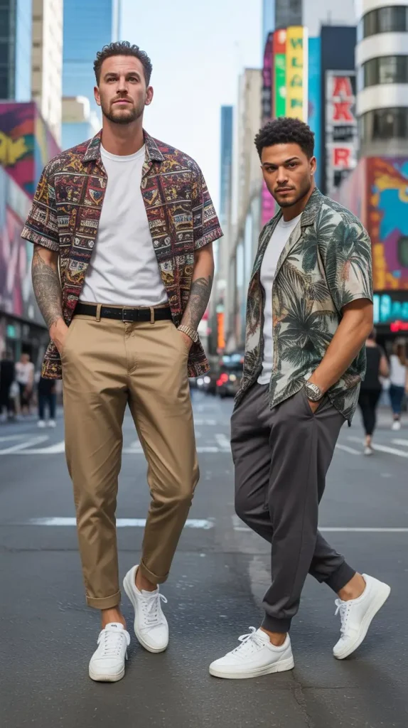 Printed Shirt Streetwear Look