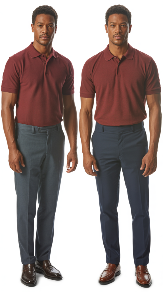 Burgundy Polo for Warmth