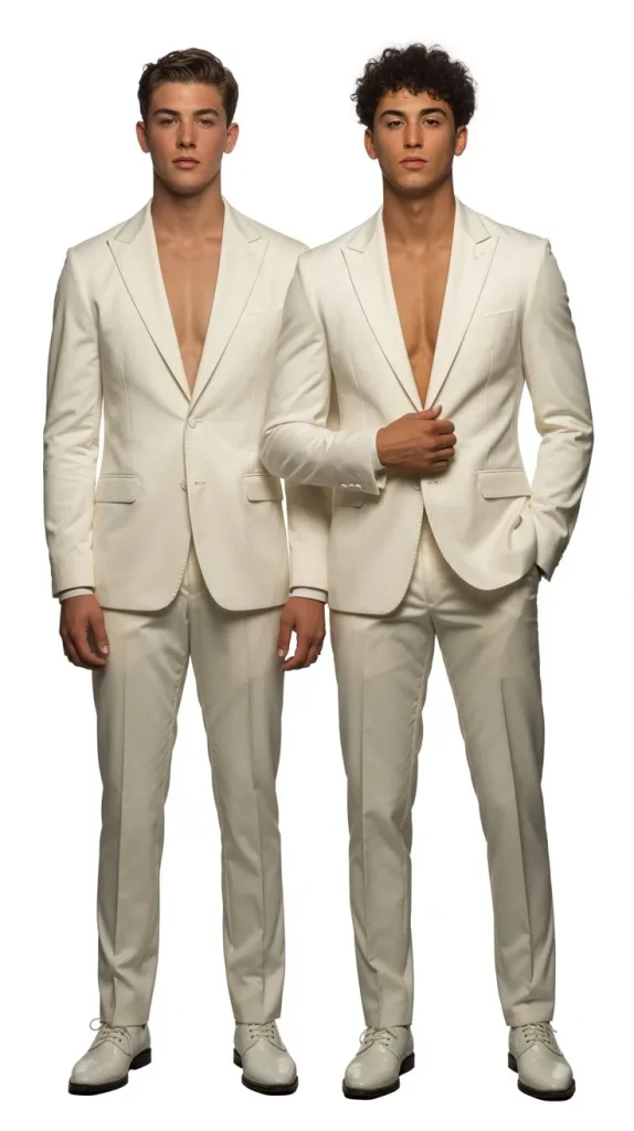 White Suit for Different Body Types