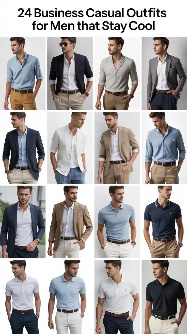 24 Business Casual Outfits for Men That Stay Cool