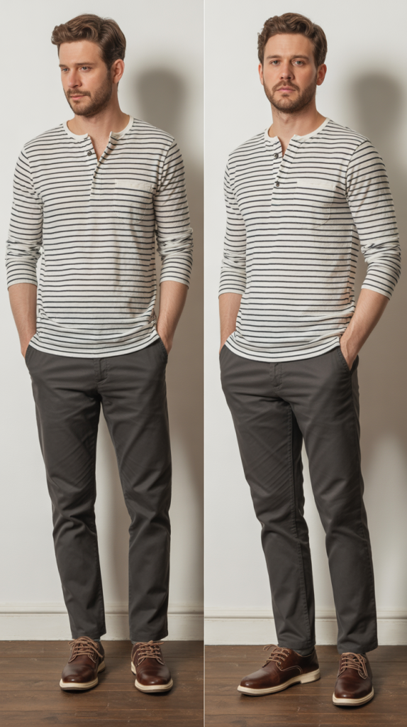 The Weekend Business Casual with Henley