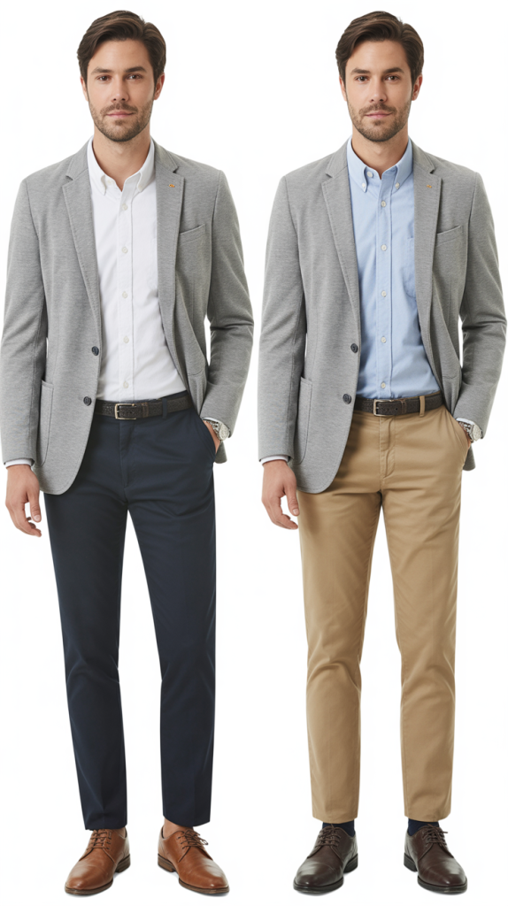 Gray Blazer Versatility