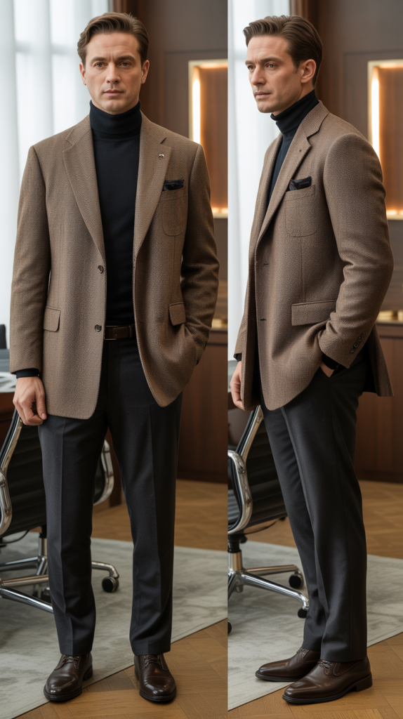 Sport Coat with Turtleneck