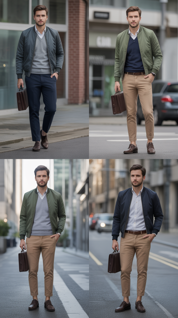 The Lightweight Bomber Jacket Look
